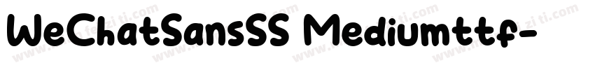 WeChatSansSS Mediumttf字体转换